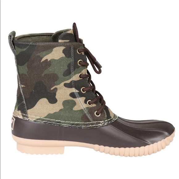 Avanti Shoes - AVANTI Women's Size 10 Lace Up Camo Rain Boots Duck Boots Brown Combat NWT